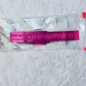 AUTHENTIC ~ Hot Pink OFF-White Industrial Belt